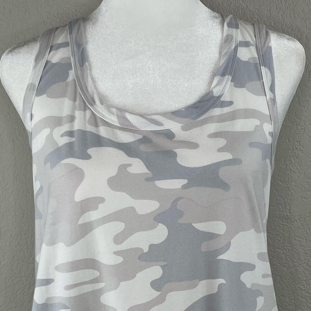 Z Supply Camo Avery Tank Dress Dove Gray Sleeveless Mini Cotton Casual NWT Large - Picture 5 of 13